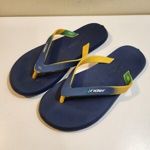 Rider men's blue flipflops Brazil Thong size 7